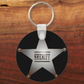 Sheriff star sleutelhanger (Voorkant)