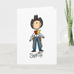 Sheriff Stick Figuur Card Kaart