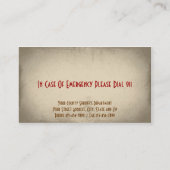 Sheriff Visitekaartje (Achterkant)