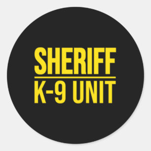 Sheriff Wetshandhaving Uniform Politie K-9 Eenheid Ronde Sticker