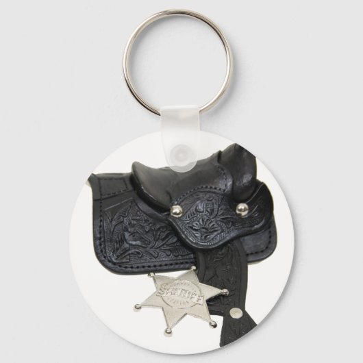 SheriffBadgeSaddle051009 Sleutelhanger (Voorkant)