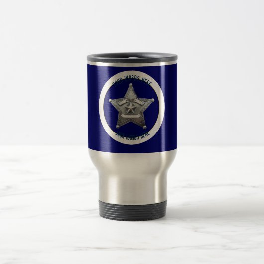 Sheriff's Badge Universal Custom Reisbeker (Center)