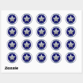 Sheriff's Badge Universal Custom Ronde Sticker (Vel)