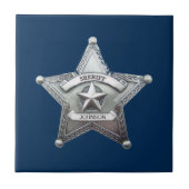 Sheriff's Custom Badge Tegeltje (Voorkant)