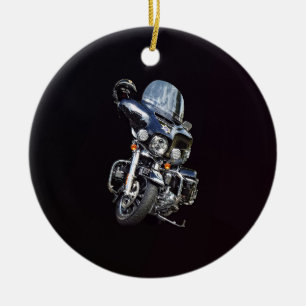 Sheriff's Motorcycle Keramisch Ornament