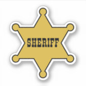 SHERIFF'S SHOWDOWN - SHERIFF BADGE STICKER (Devant)