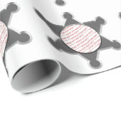 Sheriff's Tin Star Photo Lijst Cadeaupapier (Rol Hoek)