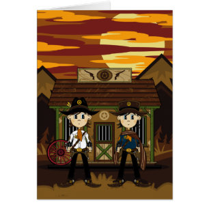 Shérifs de cowboy à la prison occidentale