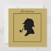 SHERLOCK HOLMES CARTE D'INVITATION (Devant)