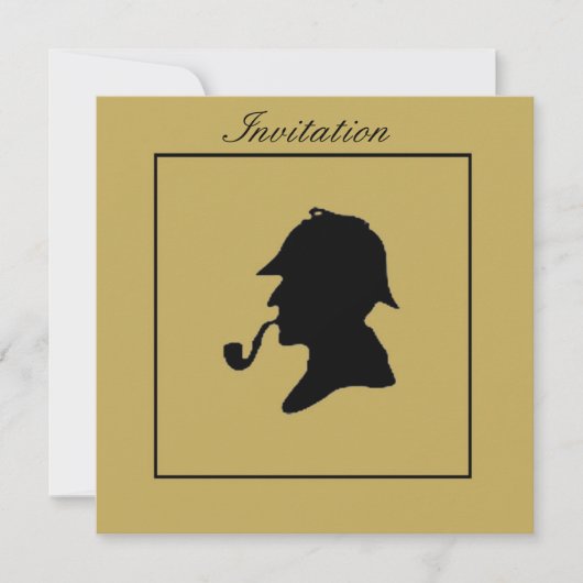 SHERLOCK HOLMES CARTE D'INVITATION (Devant)