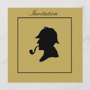 SHERLOCK HOLMES INVITATION KAART