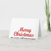 Sherlock Holmes Kerstmis Feestdagen Kaart (Achterkant)