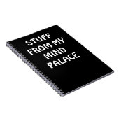 Sherlock inspired MIND PALACE notebook Notitieboek (Rechterzijde)