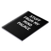 Sherlock inspired MIND PALACE notebook Notitieboek (Linkerzijde)