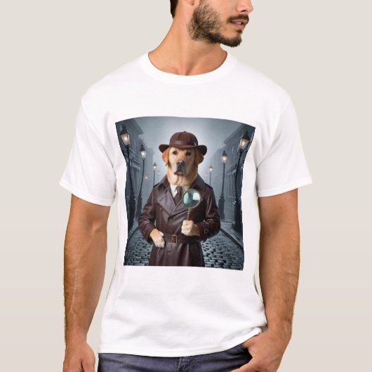 Sherlock Labrador T-Shirt : La découverte du mystè (Devant)