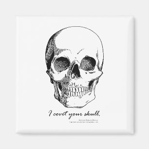 Sherlock Quote I Covet Your Skull Gothic Magnet Magneet