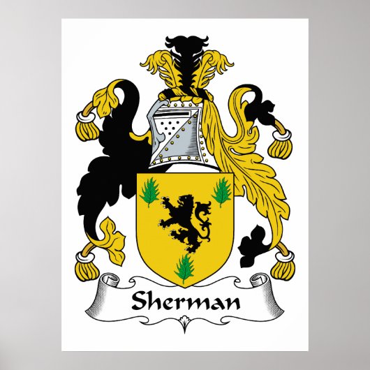 Sherman Family Crest Poster (Voorkant)