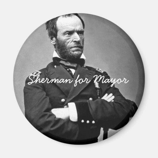 Sherman pour Mayor - Magnet rond (Devant)