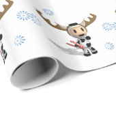 Sherman the Alaskan Cow Wrapping Paper Cadeaupapier (Rol Hoek)