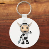 Sherman the Alaskan Koe Wave Sleutelhanger (Voorkant)