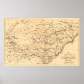 Sherman van Atlanta naar Goldsboro Poster (Voorkant)