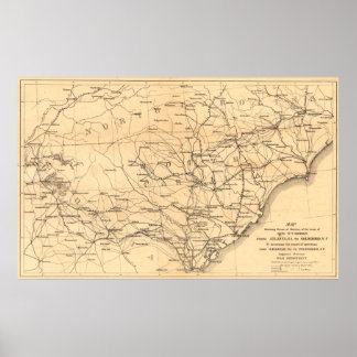 Sherman van Atlanta naar Goldsboro Poster