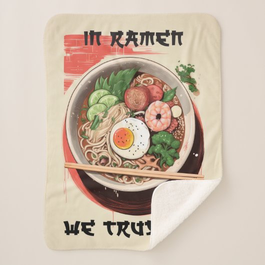 Sherpa A Ramen nous faisons confiance couverture conforta (Devant)