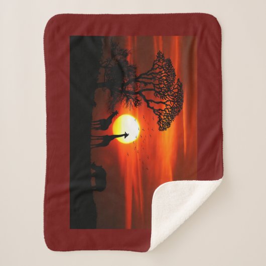 Sherpa Afrique sauvage Couverture bébé petit (Devant)