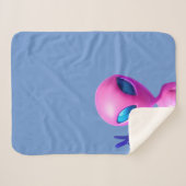 Sherpa Alien Jetant Une Couverture De Panneau De Paix (Devant (Horizontal))