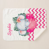 Sherpa Animaux Safari personnalisés dans une couverture b (Devant (Horizontal))