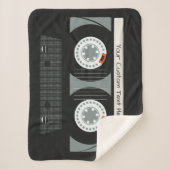 Sherpa Bande Casette Retro - Couverture texte personnalis (Devant)