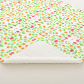 Sherpa Belle couverture à fleurs (3/4)