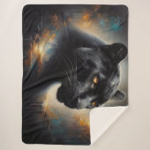 Sherpa Blanket Black Panther Large Deken (Voorkant)