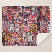 Sherpa Blanket – Fragmented Pulse Sherpa Deken (Voorkant (horizontaal))