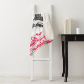 Sherpa Blanket – Friction Lands Abstract Design Deken (In situ)