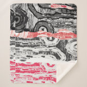 Sherpa Blanket – Friction Lands Abstract Design Sherpa Deken (Voorkant)