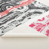 Sherpa Blanket – Friction Lands Abstract Design Sherpa Deken (3/4)