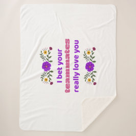 Sherpa Blanket Hockey Rink Blanket Teammates Sherpa Deken