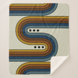 Sherpa Blanket in Triple Stippen Sherpa Deken