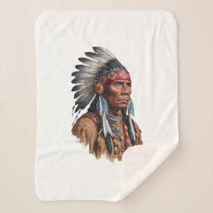 Sherpa Blanket - Inheemse Amerikanen Deken