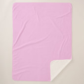 Sherpa Blanket-Large-Bubble Gum Pink Sherpa Deken (Voorkant)