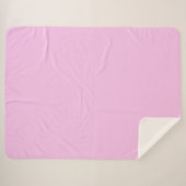 Sherpa Blanket-Large-Bubble Gum Pink Sherpa Deken (Voorkant (horizontaal))