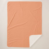 Sherpa Blanket-Large-Peach Sherpa Deken (Voorkant)