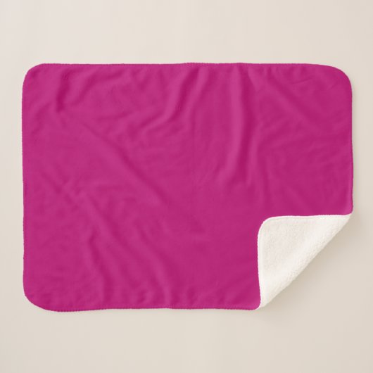 Sherpa Blanket, Magenta Sherpa Deken (Voorkant (horizontaal))
