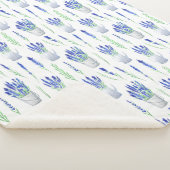 Sherpa Blanket (Medium) - Lavender Pattern Deken (3/4)
