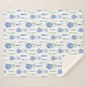 Sherpa Blanket (Medium) - Lavender Pattern Deken (Voorkant (horizontaal))