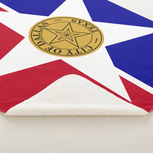 Sherpa Blanket met vlag van Dallas Sherpa Deken (3/4)