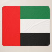 Sherpa Blanket met vlag van de Verenigde Arabische Deken (Voorkant (horizontaal))