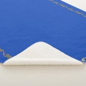 Sherpa Blanket-Princess Blue Custom Monogrammen Sherpa Deken (3/4)
