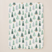 Sherpa Blanket (Small) - Christmas Trees Pattern Deken (Voorkant)